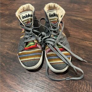 inkkas Women’s Multicolor Lace Up High-Top Shoes